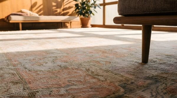 Antique kayseri turkish knotted rug 8 Antique kayseri turkish knotted rug (sku 22159) - in-room detail