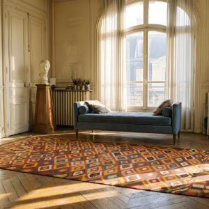 Antique Kilim Afghanistan Flat Weave Rug (SKU 23254) - room view