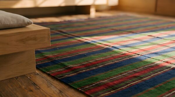 Antique kilim - anatolian turkish knotted rug 13 Antique kilim - anatolian turkish knotted rug (sku 22771) - in-room detail