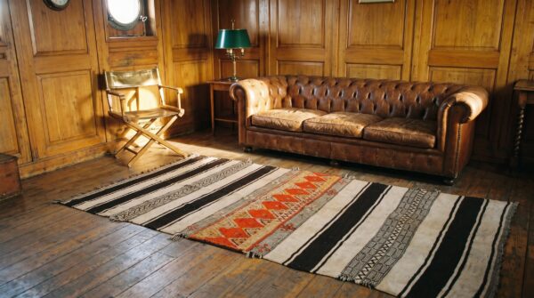 Antique kilim - moroccan moroccan knotted rug 4 Antique kilim - moroccan moroccan knotted rug (sku 21591) - room view