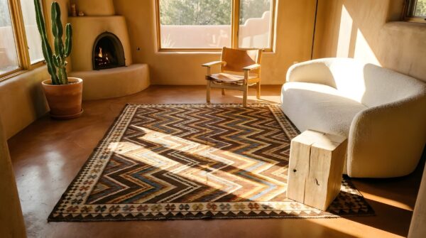 Antique kilim - n. W. Persian persian multicolor 1900s rug 11 Antique kilim - n. W. Persian persian multicolor 1900s rug (sku 21690) - room view