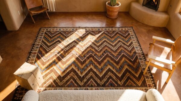 Antique kilim - n. W. Persian persian multicolor 1900s rug 2 Antique kilim - n. W. Persian persian multicolor 1900s rug (sku 21690) - styled overhead view