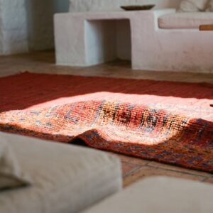Antique Kilim - N.W. Persian Red 1940s Rug (SKU 20377) - in-room detail