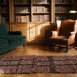 Antique Kilim - Senneh Persian Multicolor 1880s Rug (SKU 22723) - room view