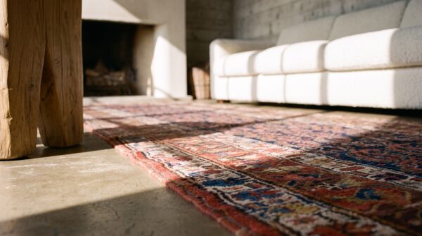 Antique kurdish persian allover floral hand knotted hallway runner rug 12 Antique kurdish persian allover floral hand knotted hallway runner rug (sku 21398) - in-room detail