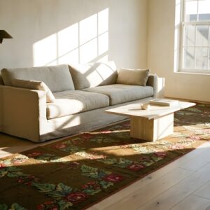 Antique Large American Hooked - Loop Pile Rug (SKU 25653) - room view