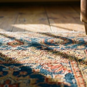 Antique Large Amritsar Indian Allover Knotted Rug (SKU 23884) - in-room detail