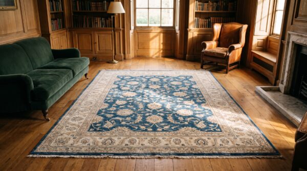 Antique large bibikabad persian knotted rug 9 Antique large bibikabad persian knotted rug (sku 21465) - room view