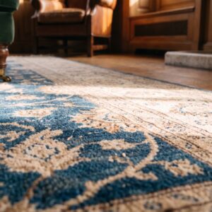 Antique Large Bibikabad Persian Knotted Rug (SKU 21465) - in-room detail