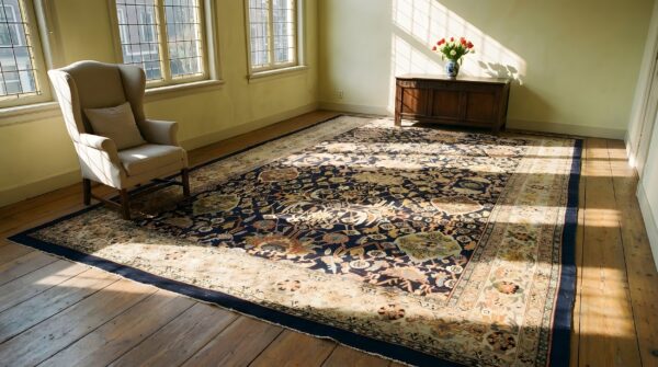 Antique large bibikabad persian allover geometric knotted rug 10 Antique large bibikabad persian allover geometric knotted rug (sku 25188) - room view