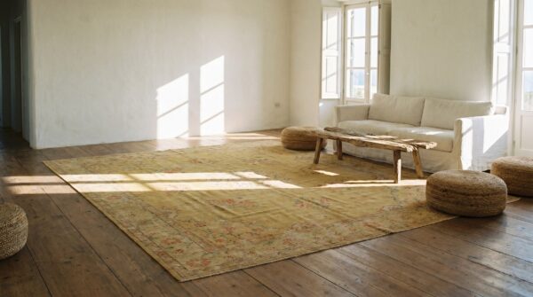 Antique large borlou turkish knotted rug 10 Antique large borlou turkish knotted rug (sku 19651) - room view