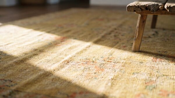 Antique large borlou turkish knotted rug 11 Antique large borlou turkish knotted rug (sku 19651) - in-room detail