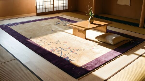 Antique large chinese - art deco rug 5 Antique large chinese - art deco rug (sku 23477) - room view