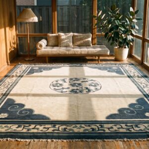 Antique Large Chinese - Mongolian Knotted Rug (SKU 23146) - room view