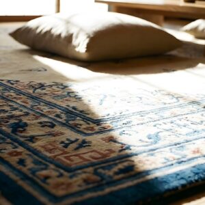 Antique Large Chinese - Peking Knotted Rug artisanal (SKU 25582) - in-room detail