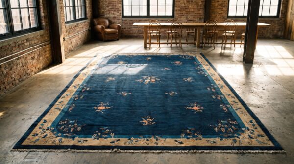 Antique large chinese - peking chinese knotted rug classic 7 Antique large chinese - peking chinese knotted rug classic (sku 22740) - room view