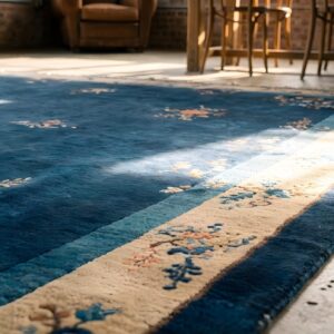 Antique Large Chinese - Peking Chinese Knotted Rug classic (SKU 22740) - in-room detail