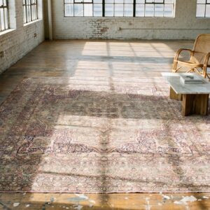 Antique Large Kerman - Lavar Persian Knotted Rug (SKU 17729) - room view