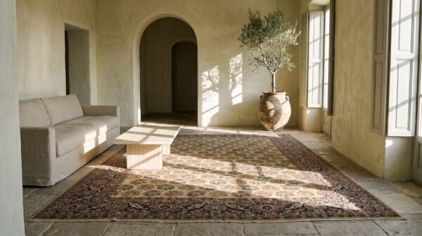 Antique large malayer persian knotted rug 10 Antique large malayer persian knotted rug (sku 17607) - room view