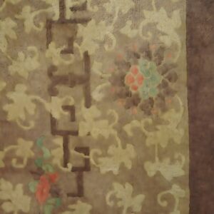 Antique Large Wool Purple / Lavender Mauve Hand Knotted Pile Rug (SKU 23949) - in-room detail