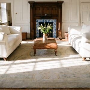 Antique Large Savonnerie Austrian Knotted Rug (SKU 25262) - room view