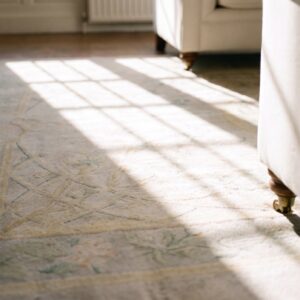 Antique Large Savonnerie Austrian Knotted Rug (SKU 25262) - in-room detail