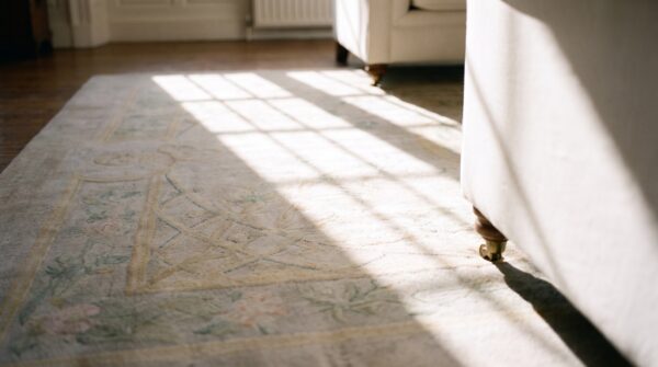 Antique large savonnerie austrian knotted rug 9 Antique large savonnerie austrian knotted rug (sku 25262) - in-room detail