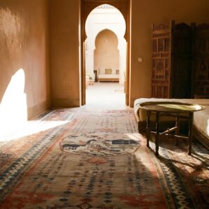 Antique Large Senneh Persian Allover Knotted Rug (SKU 23912) - room view