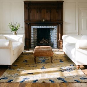 Late 19th century Antique Chinese Ningxia Pilar Rug (SKU 23420) - room view