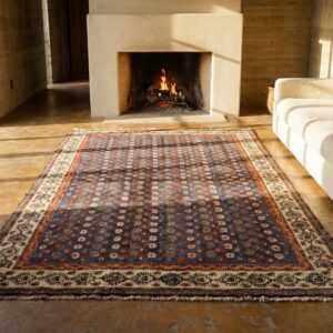 Light Blue Allover Tribal Floral Design 19th Century NW Persian Carpet (SKU 19997) - room view