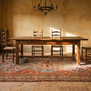 Light Blue Small Scatter Size Antique Tribal Persian Khamse Rug (SKU 17950) - room view