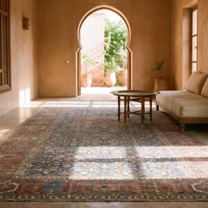 Long and Narrow Rare Antique 18th Century Caucasian Gallery Carpet (SKU 24434) - room view