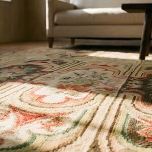 Magnificent Romanian Antique Flat Weave European Bessarabian Kilim Rug (SKU 23694) - in-room detail