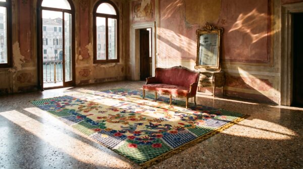 Magnificently artistic antique dragon chinese design fine silk rug 10 Magnificently artistic antique dragon chinese design fine silk rug (sku 21859) - room view