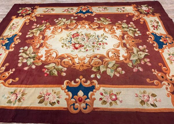 Mid 19th century floral french aubusson 2 Mid 19th century floral french aubusson - detail view 1