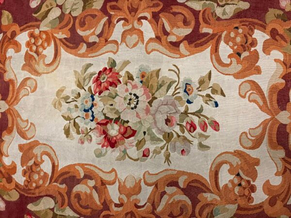 Mid 19th century floral french aubusson 3 Mid 19th century floral french aubusson - detail view 2