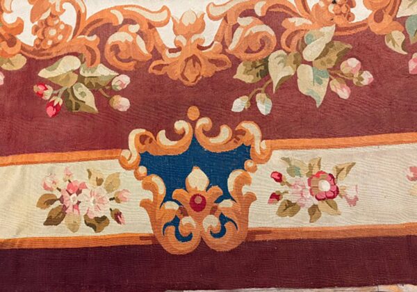 Mid 19th century floral french aubusson 5 Mid 19th century floral french aubusson - detail view 4