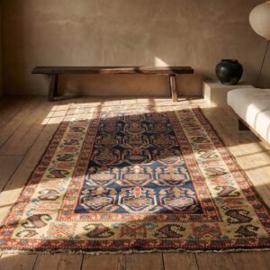 Mid 19th Century Antique Persian Kurdish Hallway Runner Rug (SKU 19009) - room view