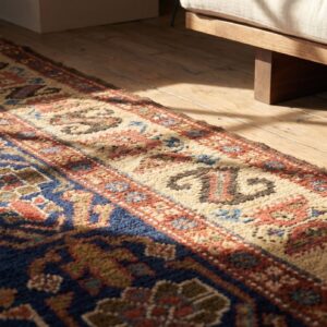 Mid 19th Century Antique Persian Kurdish Hallway Runner Rug (SKU 19009) - in-room detail