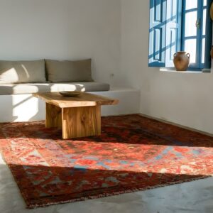 Mid 19th Century Tribal Antique Small Square Turkish Kula Rug (SKU 23484) - room view