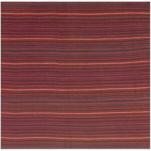 Mid-20th-century Turkish Decorative Stripe Modern Handwoven Kilim Rug