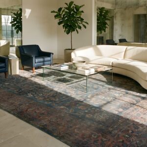 Antique N.E. Persian Khorassan Moud Carpet, Early 20th Century, Hand-Knotted Wool (SKU 24570) - room view