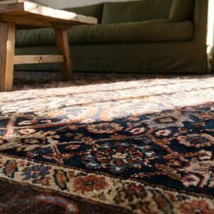 Antique N.W. Persian Blue 1822 Rug (SKU 25351) - in-room detail