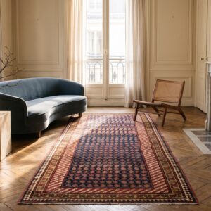 Antique N.W. Persian Persian Blue 1890s Blue Rug (SKU 21393) - room view