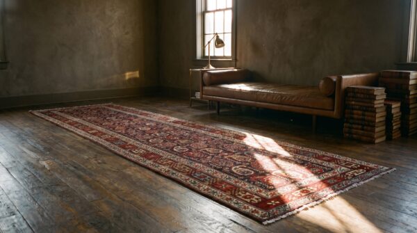 Antique n. W. Persian knotted hallway runner rug 7 Antique n. W. Persian knotted hallway runner rug (sku 23099) - room view