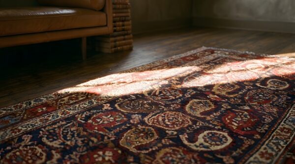 Antique n. W. Persian knotted hallway runner rug 8 Antique n. W. Persian knotted hallway runner rug (sku 23099) - in-room detail