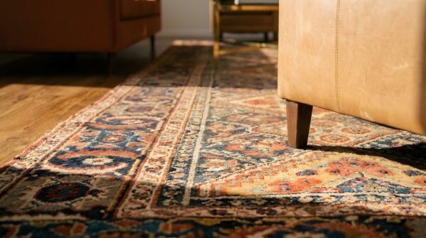 Antique n. W. Persian hallway runner wool rug 8 Antique n. W. Persian hallway runner wool rug (sku 24915) - in-room detail
