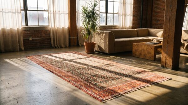 Antique n. W. Persian hallway runner wool gray rug 6 Antique n. W. Persian hallway runner wool gray rug (sku 18908) - room view