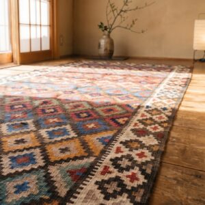 Antique N.W. Persian Kilim Hallway Runner Rug (SKU 19217) - in-room detail