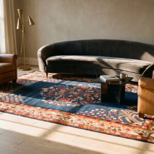 Antique N.W. Persian Persian Medallion Knotted Rug (SKU 22842) - room view